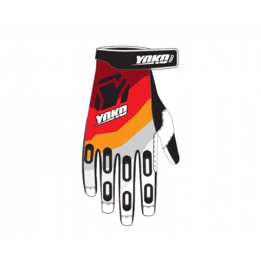 MX gloves YOKO TWO black/white/red XL (10)