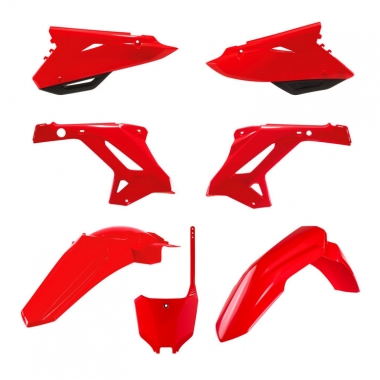 Išorinių plastmasinių detalių rinkinys POLISPORT, raudonos spalvos