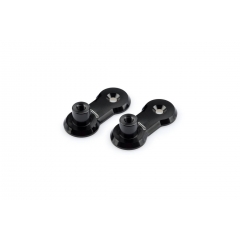 Adjustable footpegs relocation adaptors kit PUIG 3839N 40mm, juodos spalvos