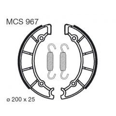 Būgninių stabdžių trinkelės LUCAS MCS 967