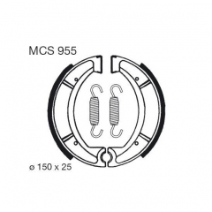 Būgninių stabdžių trinkelės LUCAS MCS 955