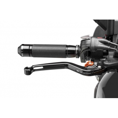 Brake lever without adapter PUIG, ilgos black/orange