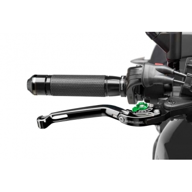 Brake lever without adapter PUIG sulankstomas juoda/žalia