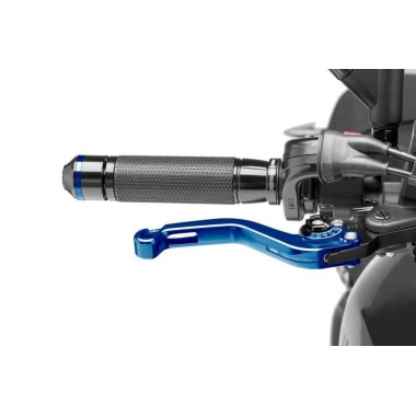 Brake lever without adapter PUIG, trumpas blue/black