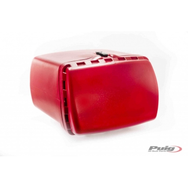 Centrinė dėžė PUIG MAXI BOX, raudonos spalvos 90l, with lock