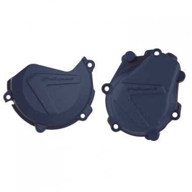 Clutch and ignition cover protector kit POLISPORT, mėlynos spalvos