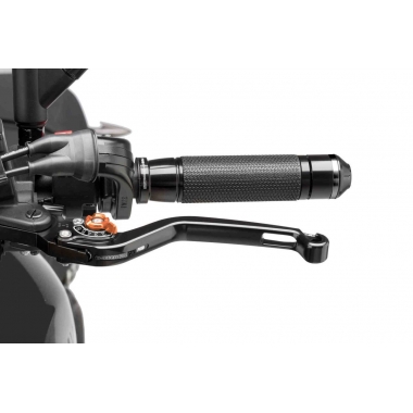 Clutch lever without adapter PUIG, ilgos black/orange