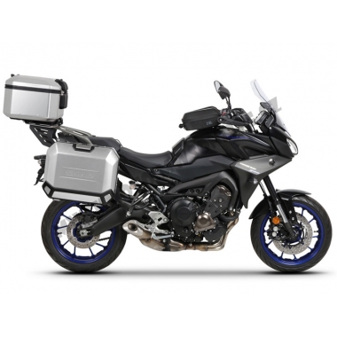 Complete set of aluminum cases SHAD TERRA, 37L topcase + 47L / 47L side cases, including mounting kit and plate SHAD YAMAHA MT-09 Tracer / Tracer 900