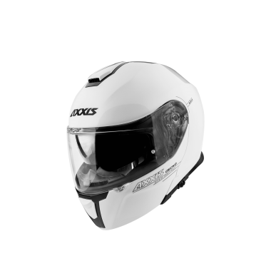 FLIP UP helmet AXXIS GECKO SV ABS solid white gloss, L dydžio