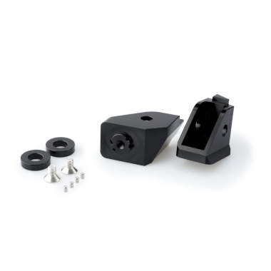Footpeg adapters PUIG adjustable, juodos spalvos