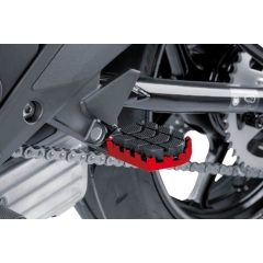 Footpegs without adapters PUIG ENDURO 7587R, raudonos spalvos with rubber