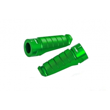 Footpegs without adapters PUIG RACING green