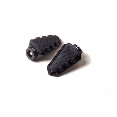 Footpegs without adapters PUIG TRAIL, juodos spalvos with rubber