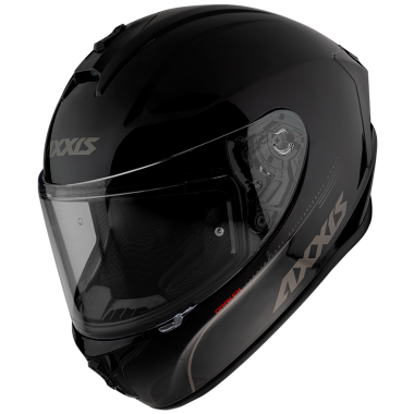 FULL FACE helmet AXXIS DRAKEN ABS solid black gloss, S dydžio