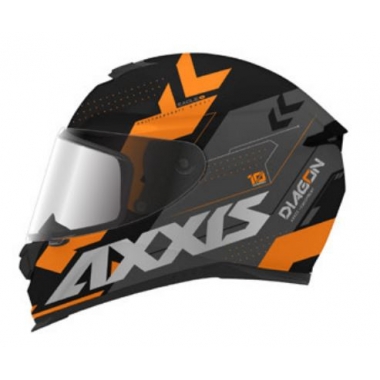 FULL FACE helmet AXXIS EAGLE SV DIAGON D4 matt orange, L dydžio