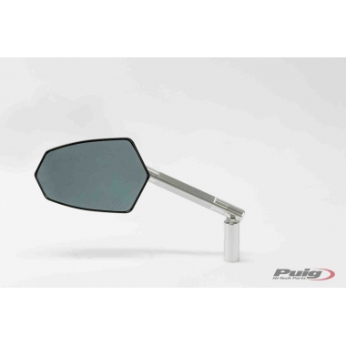 Galinio vaizdo veidrodis PUIG GT anodized aluminium / black left