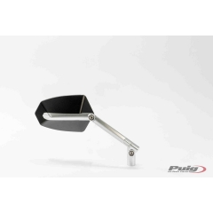 Galinio vaizdo veidrodis PUIG GT 002DN anodized aluminium / black dešinė