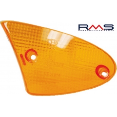 Posūkio žibinto stikliukas - kairės priekio RMS 246470010, oranžinės spalvos E-mark