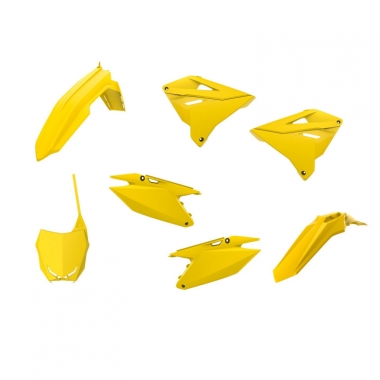 Išorinių plastmasinių detalių rinkinys POLISPORT, geltonos spalvos