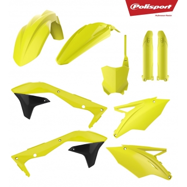 Išorinių plastmasinių detalių rinkinys POLISPORT Flo yellow