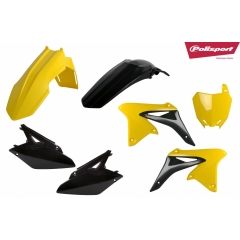 Išorinių plastmasinių detalių rinkinys POLISPORT yellow/black
