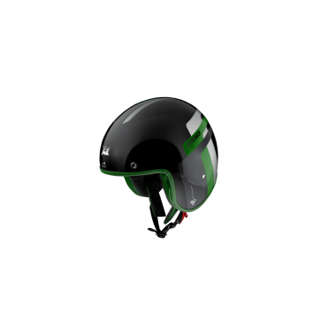 JET helmet AXXIS HORNET SV ABS old style b6 gloss green, XXL dydžio