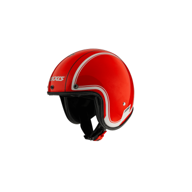 JET helmet AXXIS HORNET SV ABS royal a4 gloss fluor red, M dydžio