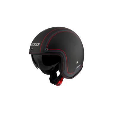 JET helmet AXXIS HORNET SV ABS royal b1 matt black, XL dydžio