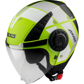 JET helmet AXXIS METRO ABS cool b3 matt fluor yellow, XS dydžio