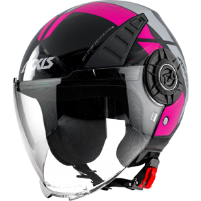 JET helmet AXXIS METRO ABS cool b8 gloss pink, XL dydžio
