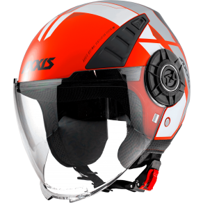 JET helmet AXXIS METRO ABS cool c5 matt fluor red, XS dydžio