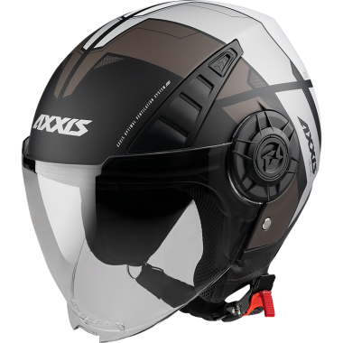 JET helmet AXXIS METRO ABS metro b2 gloss grey, S dydžio