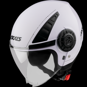 JET helmet AXXIS METRO ABS solid gloss pearl white, XXL dydžio