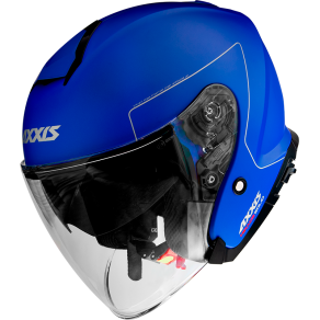 JET helmet AXXIS MIRAGE SV ABS solid a7 matt blue, XXL dydžio