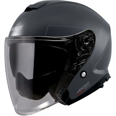 JET helmet AXXIS MIRAGE SV ABS solid grey titan matt, XL dydžio