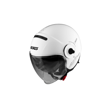 JET helmet AXXIS RAVEN SV ABS solid white gloss, M dydžio