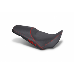 Komfortiška sėdynė SHAD SHS0V1409H heated black, red seams