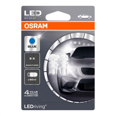 LED retrofit standard OSRAM 2880BL-02B W2,1x9,5d (W5W) blister (2 pieces)