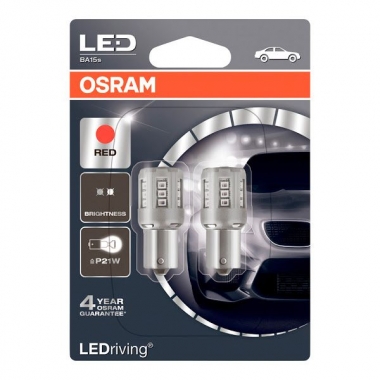 LED retrofit standard OSRAM 7456R-02B BA15s (P21W) blister (2 pieces)