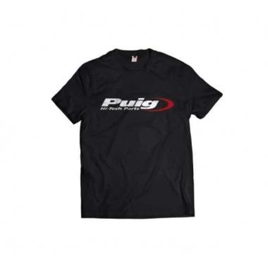 Marškinėliai be apykaklės PUIG logo PUIG, juodos spalvos, XL dydžio