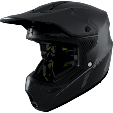MX helmet AXXIS WOLF ABS solid black matt, S dydžio