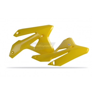 Radiator scoops POLISPORT (pair) yellow RM 01
