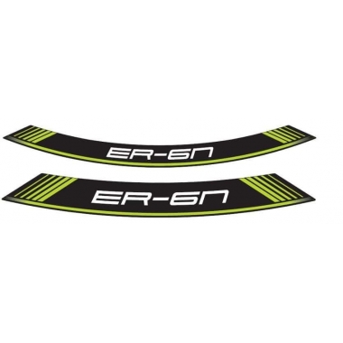 Ratlankio lipdukas PUIG ER6 green set of 8 rim strips