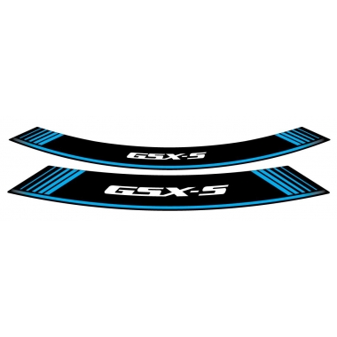 Ratlankio lipdukas PUIG GSXS, mėlynos spalvos set of 8 rim strips