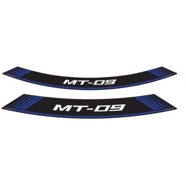 Ratlankio lipdukas PUIG MT-09, mėlynos spalvos set of 8 rim strips