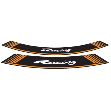 Ratlankio lipdukas PUIG RACING, oranžinės spalvos set of 8 rim strips