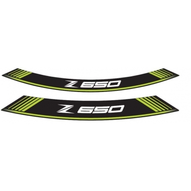 Ratlankio lipdukas PUIG Z650 green set of 8 rim strips