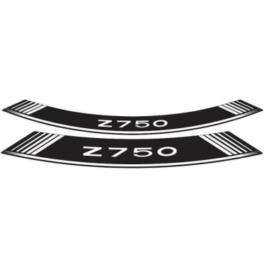 Ratlankio lipdukas PUIG Z750 white set of 8 rim strips
