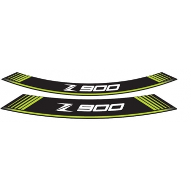 Ratlankio lipdukas PUIG Z900 green set of 8 rim strips