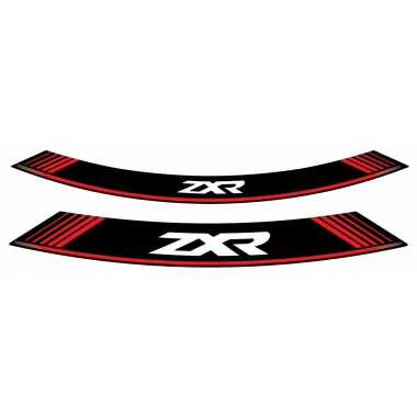 Ratlankio lipdukas PUIG ZXR, raudonos spalvos set of 8 rim strips